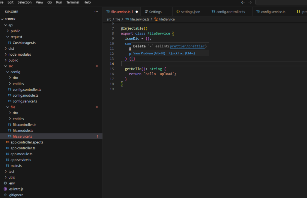 图片[1]|Vscode 报错  Delete `·`  prettierrc | 子归云
